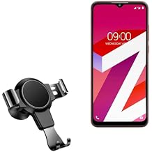 BoxWave Car Mount Compatible with Lava Z4 - X-Switch Car Mount, Air Vent Mounted Holder Simple Minimal - Jet Black