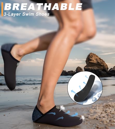 Water Barefoot Shoes for Women Men Quick Dry Swim Beach Aqua Sand Socks Pool River Boat Surf Yoga Slip on Shoes4