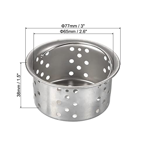 Colador para fregadero de cocina acero inoxidable 2 unidades miniatura 2