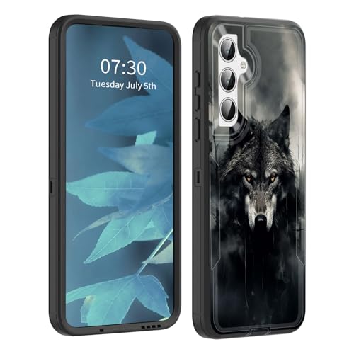 Coque Galaxy S23 FE 5G silicone souple motif loup avec couverture intégrale