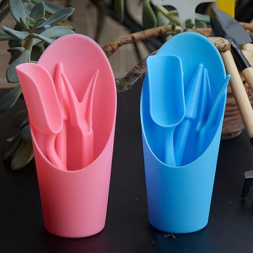Mini herramientas de jardinería plástico 4 piezas miniatura 6