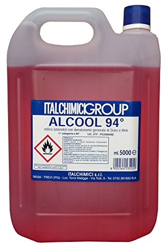 ALCOOL DENATURATO 94° CERTIFICATO LT. 5 4 PZ
