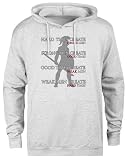 Hard Times Create Strong Men Sudadera Unisex con Capucha Gris Simple