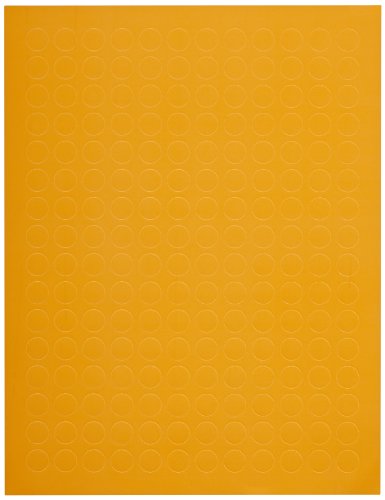 Image of Tough-Spots SPOT-2300 Polyvinyl Laser Label, 1 /2 inch Diameter, Orange (Pack of 3840)