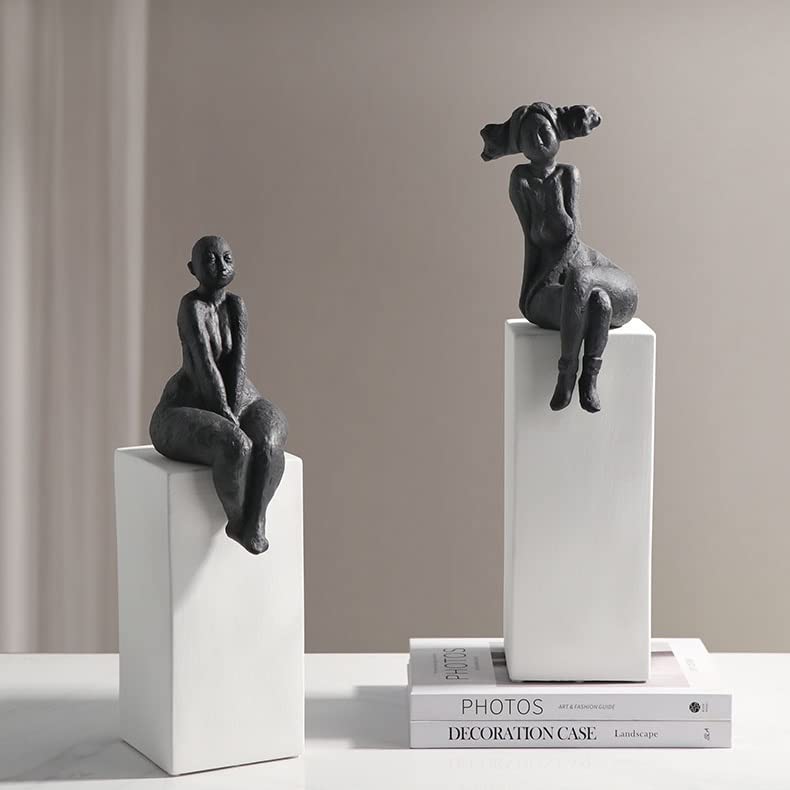 TOMYEUS Estatua Escultura Sencillo Estilo Moderno Creativo Sentado Figura Escultura decoración Sala de Estar hogar Hotel decoración decoración decoración Decoración del Hogar