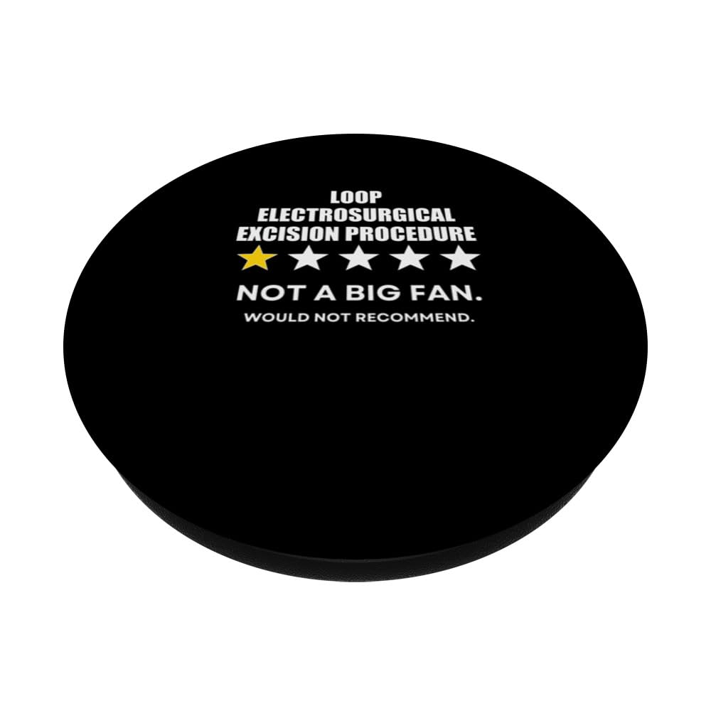 Loop electrosurgical excision procedure Not a Big Fan PopSockets Swappable PopGrip, Black - Image 2