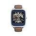 Produktbild Asus Zenwatch 2 WI501Q-1LCML0002 (4,1 cm (1,63 Zoll), Qualcomm Snapdragon, 320 x 320 pixels, Android, Amoled, 4GB, Lederband, Quickcharge) silber/braun
