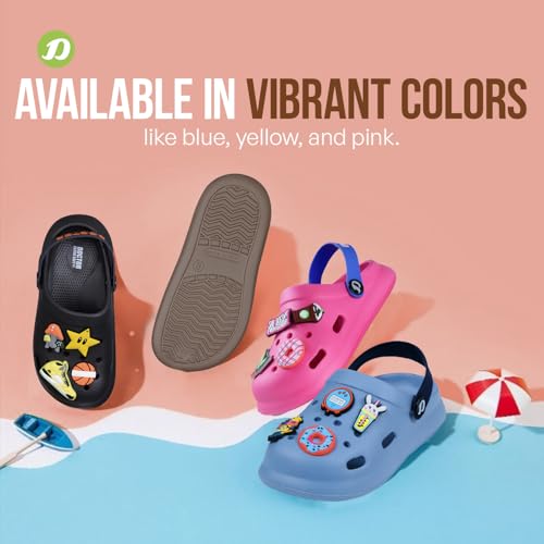 Image of DOCTOR EXTRA SOFT Unisex-Child Kids Classic Ultra Soft Clogs /Sandals with Adjustable Back Strap| Comfortable & LightWeight| Stylish & Anti-Skid| Indoor & Outdoor Casual Sports Mules Boys & Girls D-529