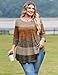 IN'VOLAND Plus Size Boho Tops for Women 3/4 Sleeve Fall Shirt Casual Dressy Blouse Loose Fit Fashion Outfits Brown