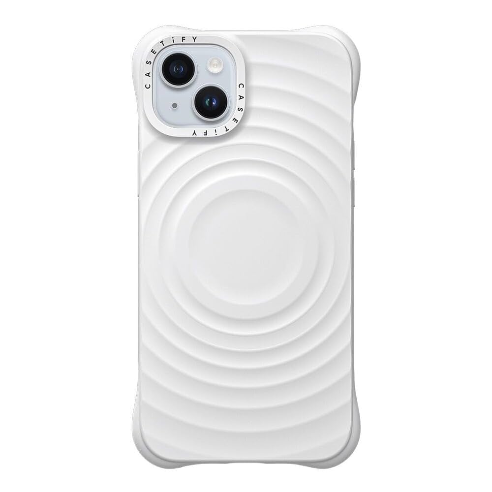 CASETiFY ホワイト iPhone 15 Plus ケース ホワイト Amazon.com: CASETIFY Ripple iPhone 15 Plus Case [2X Military