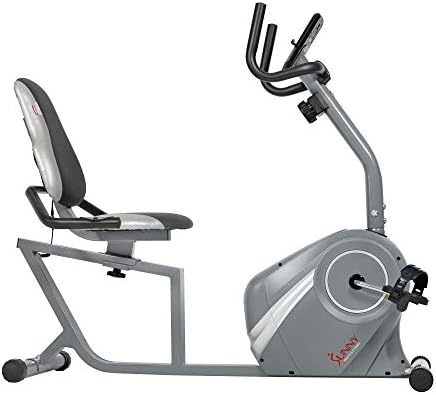 DELA DISCOUNT 41xNb6uS4oL._AC_ Sunny Health & Fitness Recumbent Bike - SF-RB4876, silver  