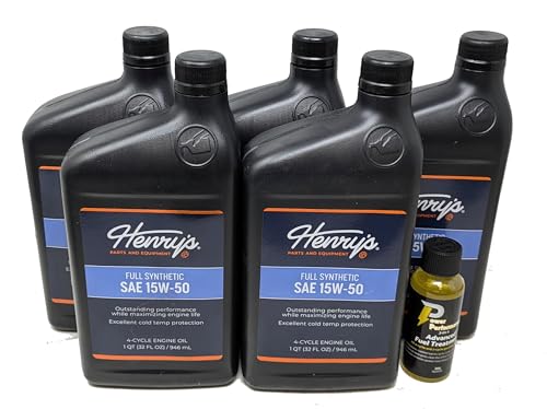 Aceite Sintético SAE 15W-50 Pack 5 Quarts Henry's