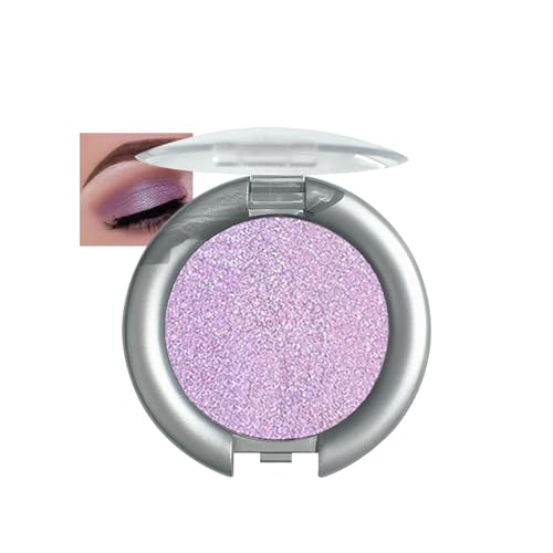 Pearl Shimmer Pink Eyeshadow, Light Glitter Rose Red Diamond Pressed Powder, Blendable Bright Single Eye Shadow, Waterproof Formula Eyes Blush Makeup Palette for Women Girls