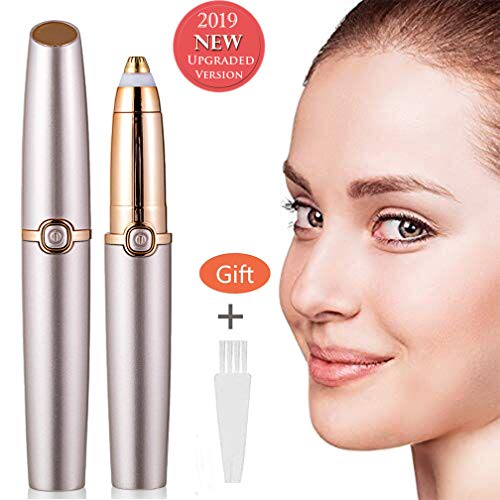 Eyebrow Razor for Women Instant Electric Eyebrow Trimmer Hair Remover Mini Portable Painless Facial Hair Razor Brow Trimmer Eyebrow Epilator