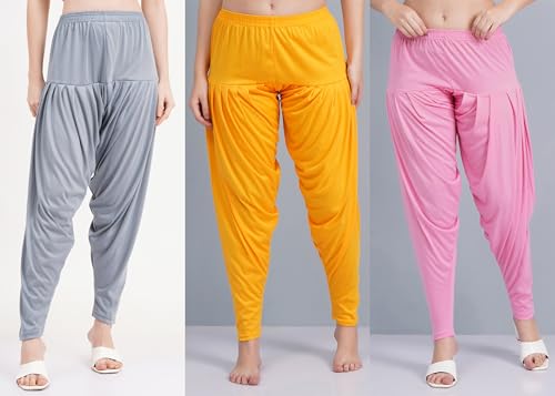 Image of Buy That Trendz Patiala Salwar for Women Relaxed Fit Viscose Patiyala Salwar Harem Bottom Pants