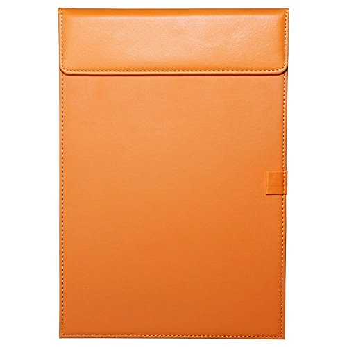 Office Meeting Conference Magnetic File Paper Writing Pad Tablet Desk Blotter Mat with Pen Holder -Orange