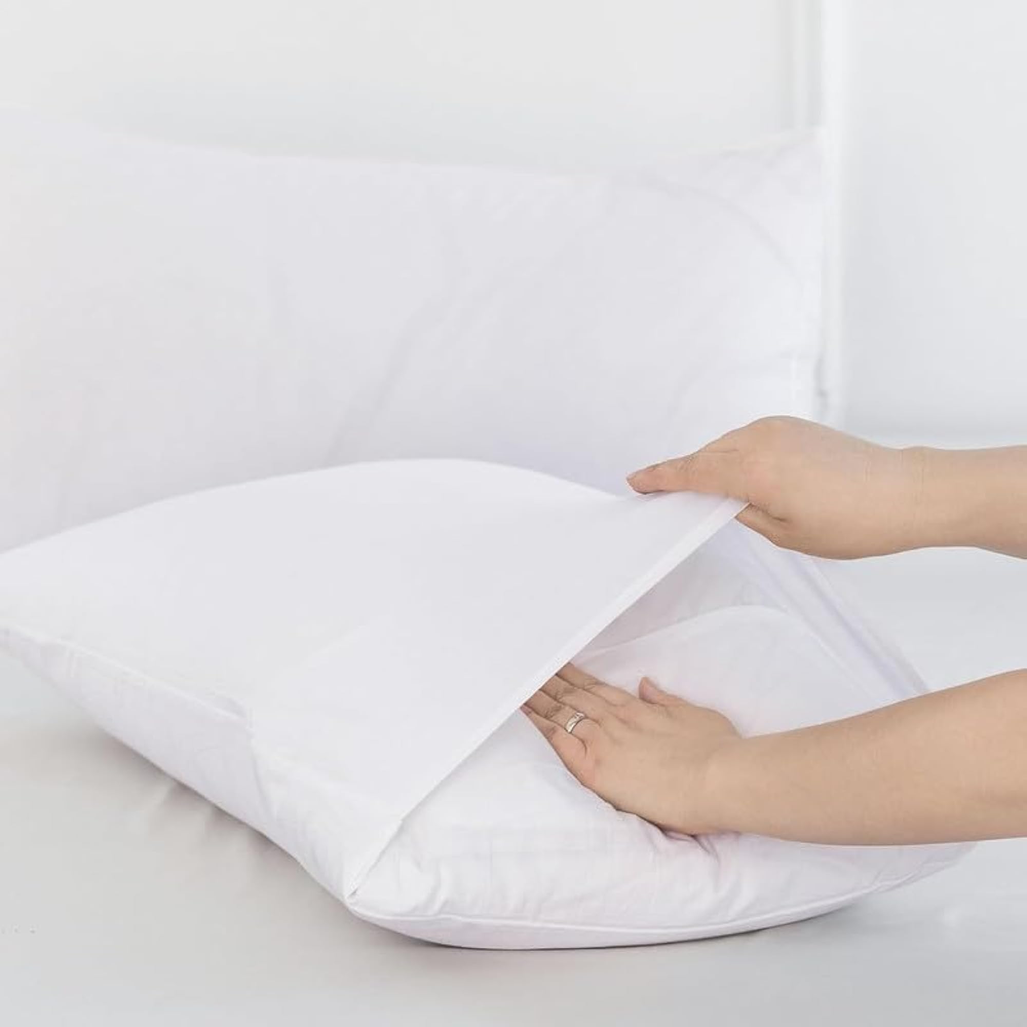 Extra King Size Fitted Elastic Bedsheet with Pillow Cover