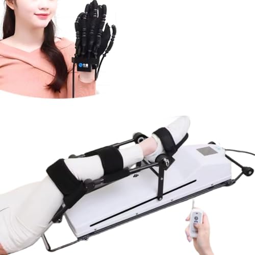 LYDZUSDP Electric Knee Rehabilitation Trainer,10 Speeds Adjustable,Adjustable Size,Screen Display,for Joint Stiffness(175cm) Left