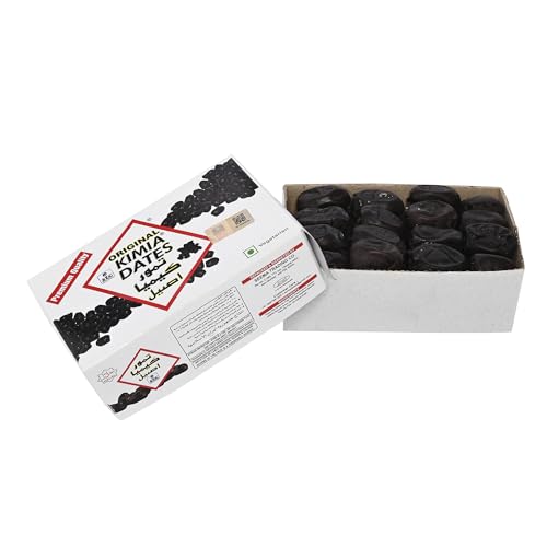 Image of Kimia Dates Original Mazafati Dates - Pack of 2 (500gm Each) | Juicy & Delicious Khajoor, Khajur | Healthy Snacks | Rich in Fibre | Perfect for Snacking (Carton Box)