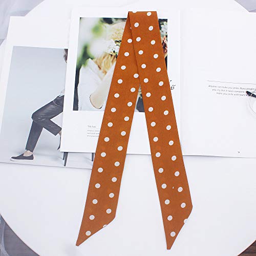 6Pcs Creative Small Dot Pattern Bag Handbag Handle Ribbon Scarf Hair Head Band Neck Scarf Neckerchief Fashion Gifts3