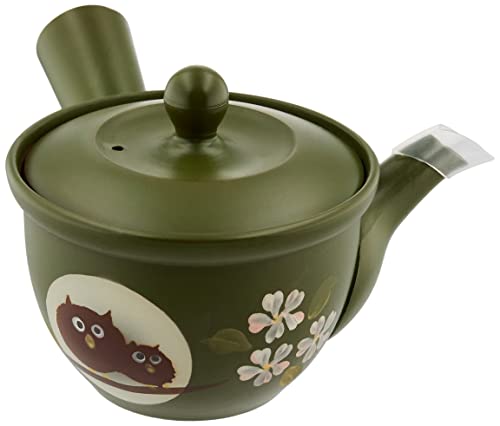 ヤマキイカイ 富仙緑ワン型ふくろう 急須 G526 320ml