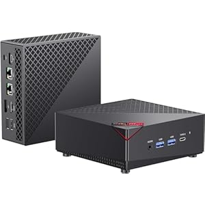 [Dual LAN] Mini Gaming PC, AMD Ryzen 7 5700U (8C/16T, up to 4.3Ghz) 16GB DDR4 512GB SSD Mini PC Dual Channel, Mini Computers 4K@60Hz Triple Display Mini Desktop Computers Portable WiFi 6/Bluetooth 5.2