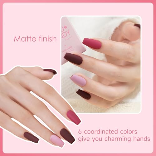 Set de Gel para Uñas Rose Coast 6 Pcs 15ml con Luz LED miniatura 5
