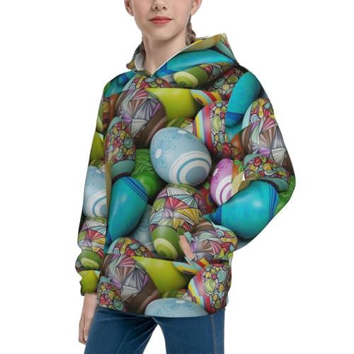 Easter Egg1 Kid Hoodies Boys Sweatshirts Girls Pullover with Pocket2