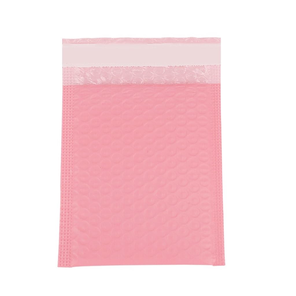 100 Sztuk Koperty Bąbelkowe Koperty Bąbelkowe Koperty Bąbelkowe Folia Perłowa Prezent Obecna Koperta Pocztowa Torba, Na Magazyn Książkowy Z Podszewką Mailer Self Seal Pink (Color : 18x23cm-100pcs)
