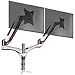 Price comparison product image Duronic Monitor Arm Stand DM652 | Dual Gas-Powered PC Desk Mount | BLACK | Height Adjustable | For Two 15-27 LED LCD Screens | VESA 75/100 | 8kg Capacity | Tilt -90°/+85°,Swivel 180°,Rotate 360°
