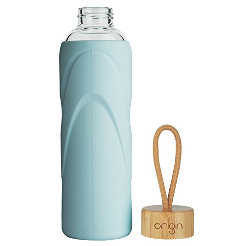 Origin Best BPAFree Glass Water Bottle With Protective Silicone