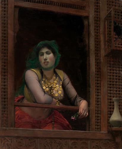 Poster Femme à un balcon de Gérôme pour un salon élégant et chic