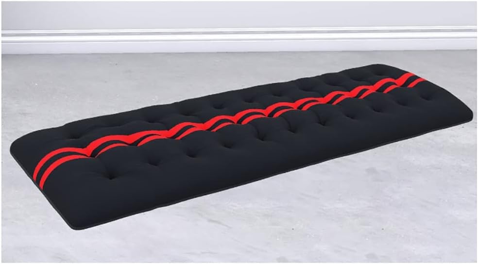 屋外用サンラウンジャークッションパッド 快適な椅子パッド ガーデンリクライニング用 厚手交換用クッション 屋内外用 ブラック 170