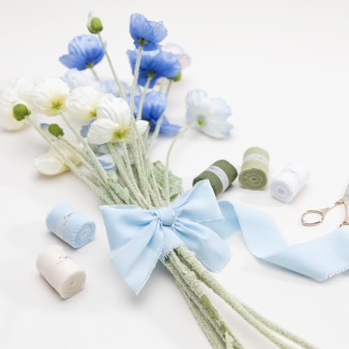 Premium 1.5-Inch x 18-Yard Cotton Ribbon Set – 9 Rolls of Vibrant Colors for Gift Wrapping, Wedding Decor, and DIY Crafts 7 Premium 1.5-Inch x 18-Yard Cotton Ribbon Set – 9 Rolls of Vibrant Colors for Gift Wrapping, Wedding Decor, and DIY Crafts - Image 6