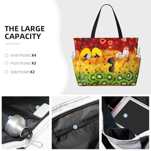 Fresh Fruit Large Capacity Waterproof Sandproof Multifunctional Beach Travel Camping Picnic Storage Bag3