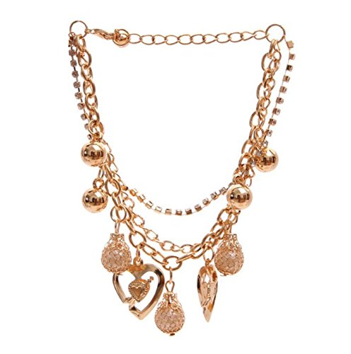 Shining Diva Fashion Gold Plated Stylish Charm Bracelet For Women/Girls (8047b) (B01H058ZAO) Amazon Price History, Amazon Price Tracker