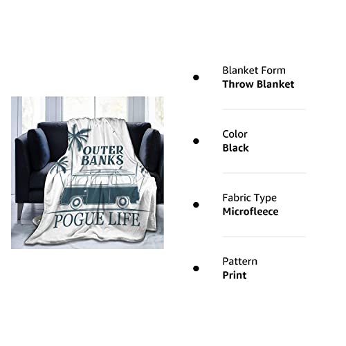 Pogue Life, Outer Banks North Carolina Super Soft Microfleece Blanket, Used On Bed Sofa Bed Adult Parents And Children Throw Blankets Suitable For All Seasons 60"X80" #TOP5