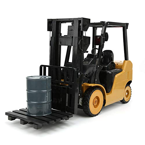 Demeras 1:8 simulação empilhadeira música guindaste presente de aniversário crianças competição ao a