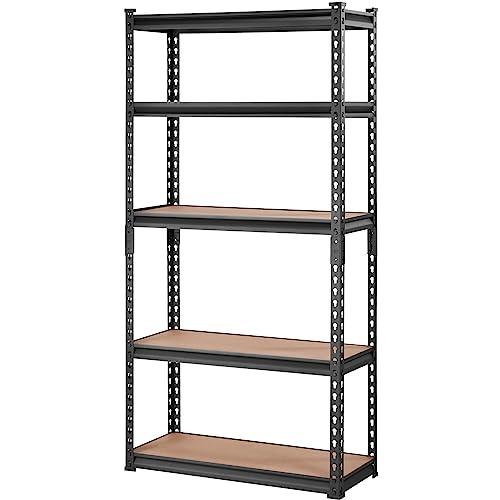 Vevor SX-12"D X 30"W X 60"H Storage Shelving Unit, 5-Tier Adjustable, 2000 Lbs Capacity, Heavy Duty Garage Shelves Metal Organizer Utility Rack thumb #11