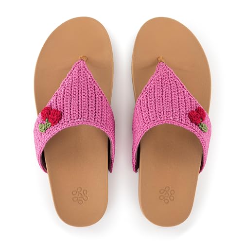 Image of The Sak Everly Slide Sandal - Women's Flat Fashion Slides with Soft Cushion Sole - Beach Slip On Sandals For Everyday