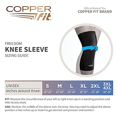 Copper Fit Freedom Knee Compression Sleeve