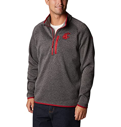 Image of Columbia NCAA mens Collegiate Canyon Point Sweater Fleece Half Zip