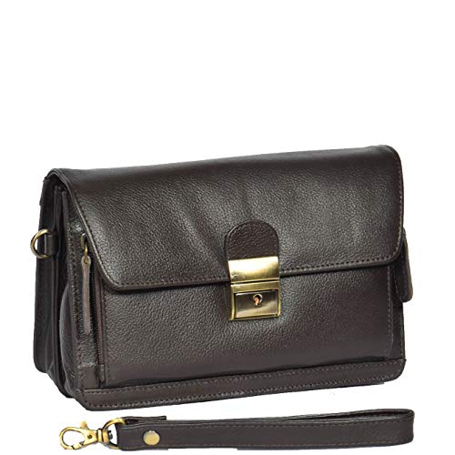 Pochette de voyage en cuir avec serrure pour sécuriser vos papiers
