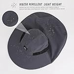 Rosoz Outdoor Sun Hat for Men Women, UPF50+ Protection Safari Cap Wide Brim Mesh Fishing Hat with Neck Flap Beach Garden - Image 2