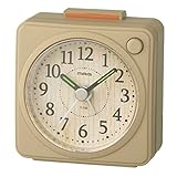 MAG(マグ) 目覚まし時計 置き時計 小型 小さい アナログ かわいい おしゃれ インテリア 静音 連続秒針 電子音 アラーム スヌーズ ライト ナチュラル ミニモク T-736 N-Z ノア精密