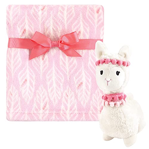 Image of Hudson Baby Unisex Baby Plush Blanket with Toy, Llama, One Size