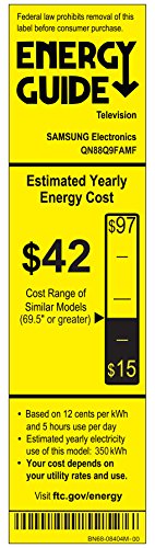 Samsung Electronics QN88Q9FAMFXZA 88-Inch 4K Ultra HD Smart LED TV (2017 Model)