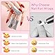 Makartt Nail Polish Remover - 100pcs Nagellackentferner Nail Foil Wraps for Soak Off Gel Polish Remover, with 1.18inch Pre-attached Lint Free Cotton Pads For Nails, Non Acetone Nail Polish Remover
