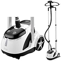 salav professional dual bar garment steamer with foot pedal controls