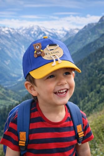 Image of PASSION PETALS Summer Dino Rockstar Baseball Cap for Kids Boys and Girls 2-4Years